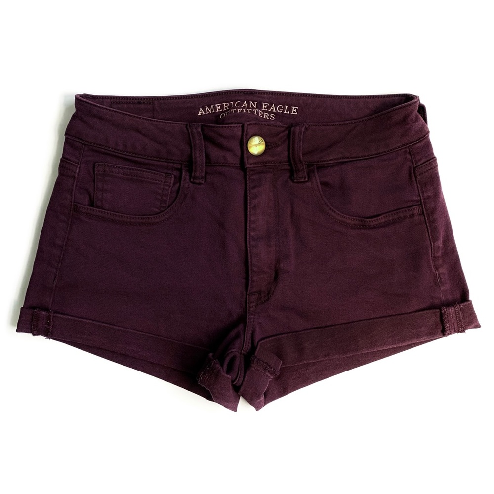 AE Hi-Rise Denim Shortie - Size 6